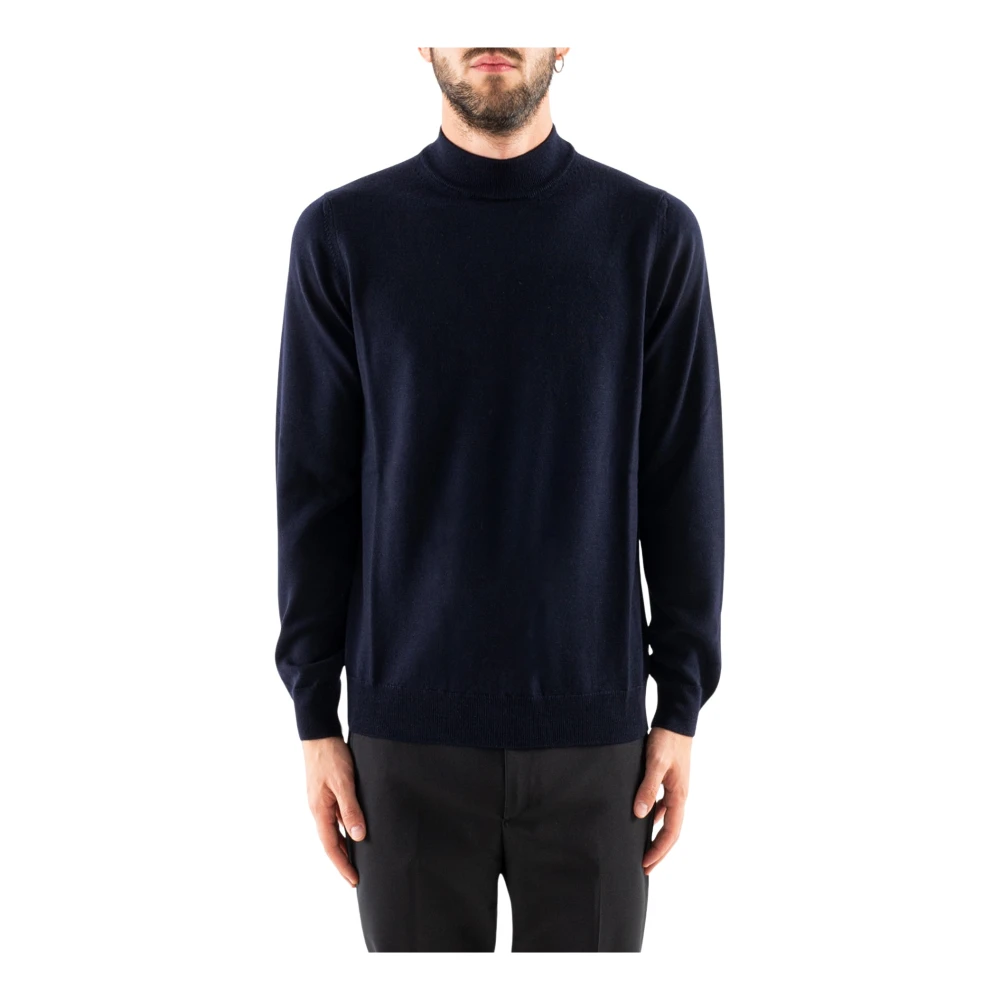 Corsinelabedoli Turtleneck Jumpers in extrafijne wol Blue Heren