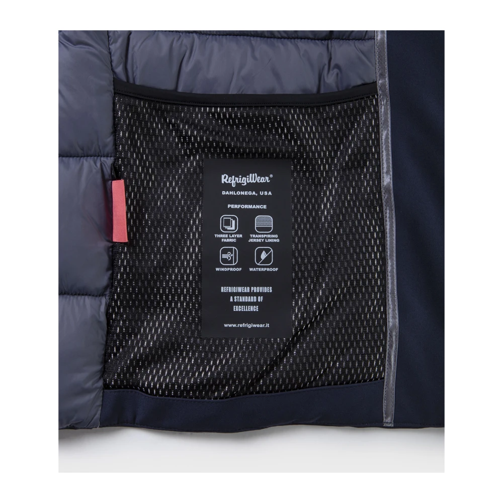 RefrigiWear Blijf warm en stijlvol met de donkerblauwe Polarjas Blue Heren