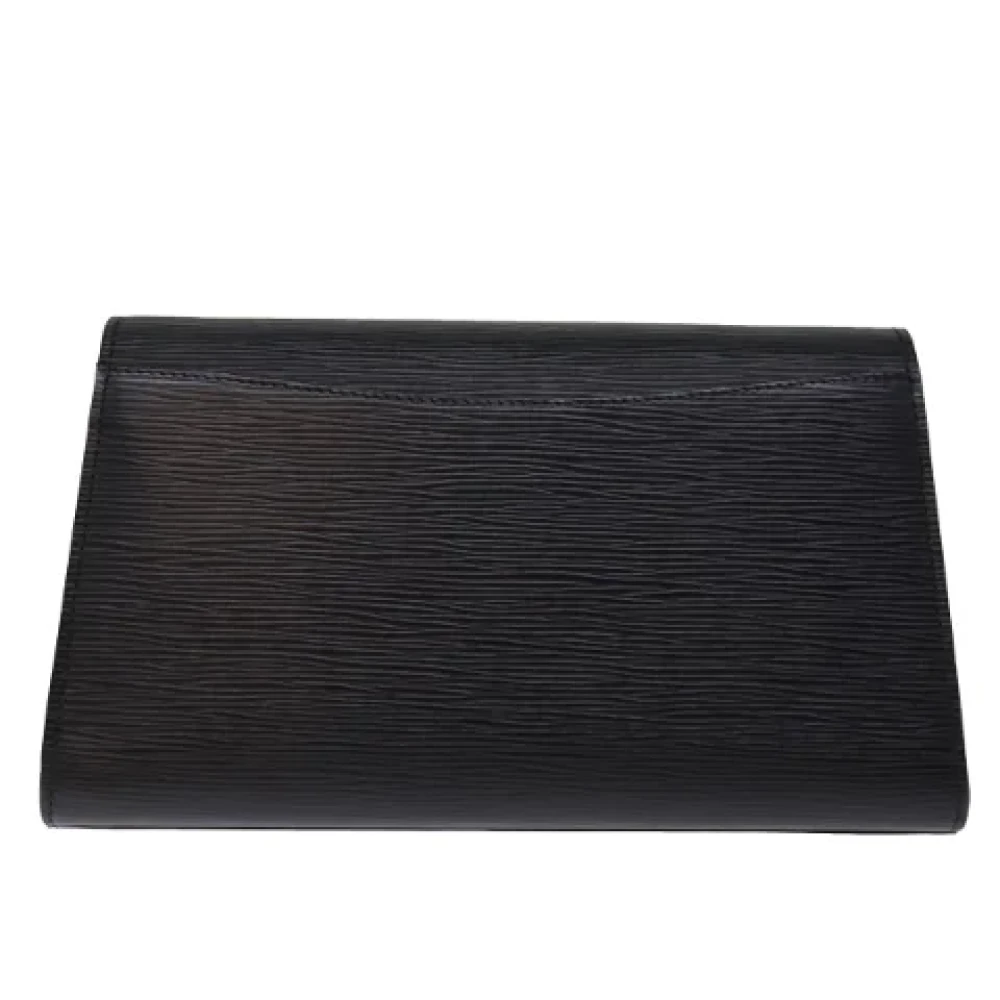 Louis Vuitton Vintage Pre-owned Leather clutches Black Dames