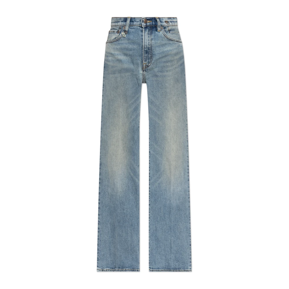 R13 Blue Jeans With Logo - Female - Bootcut Jeans - W28 - Jeans