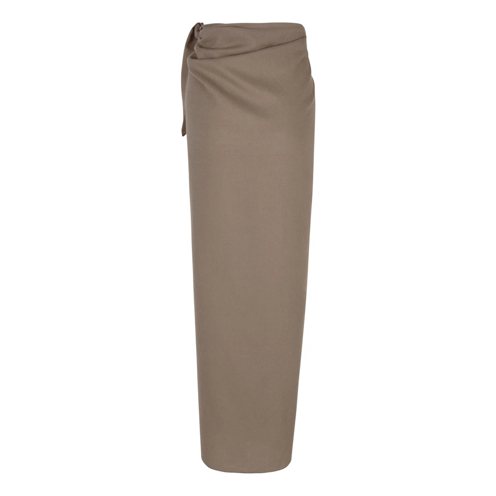Cortana Premium Wol Omslagrok Mink Brown Dames