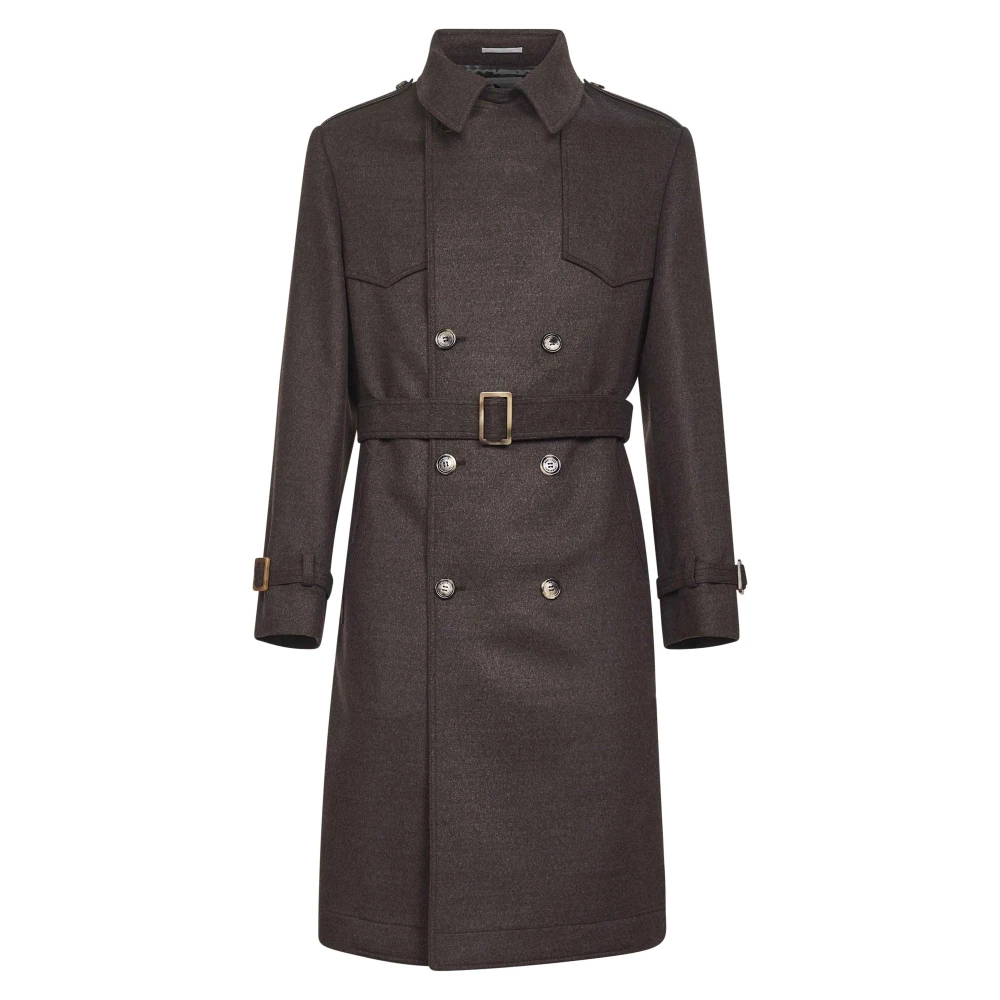 Coats > Trench Coats - - Brunello Cucinelli - Modalova