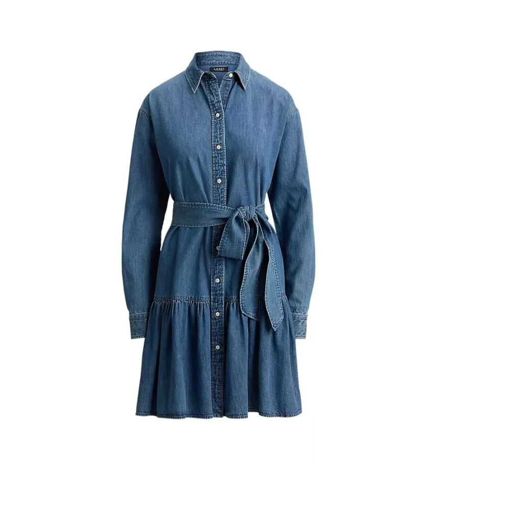 Ralph Lauren Donna Blu Abiti, L, New,