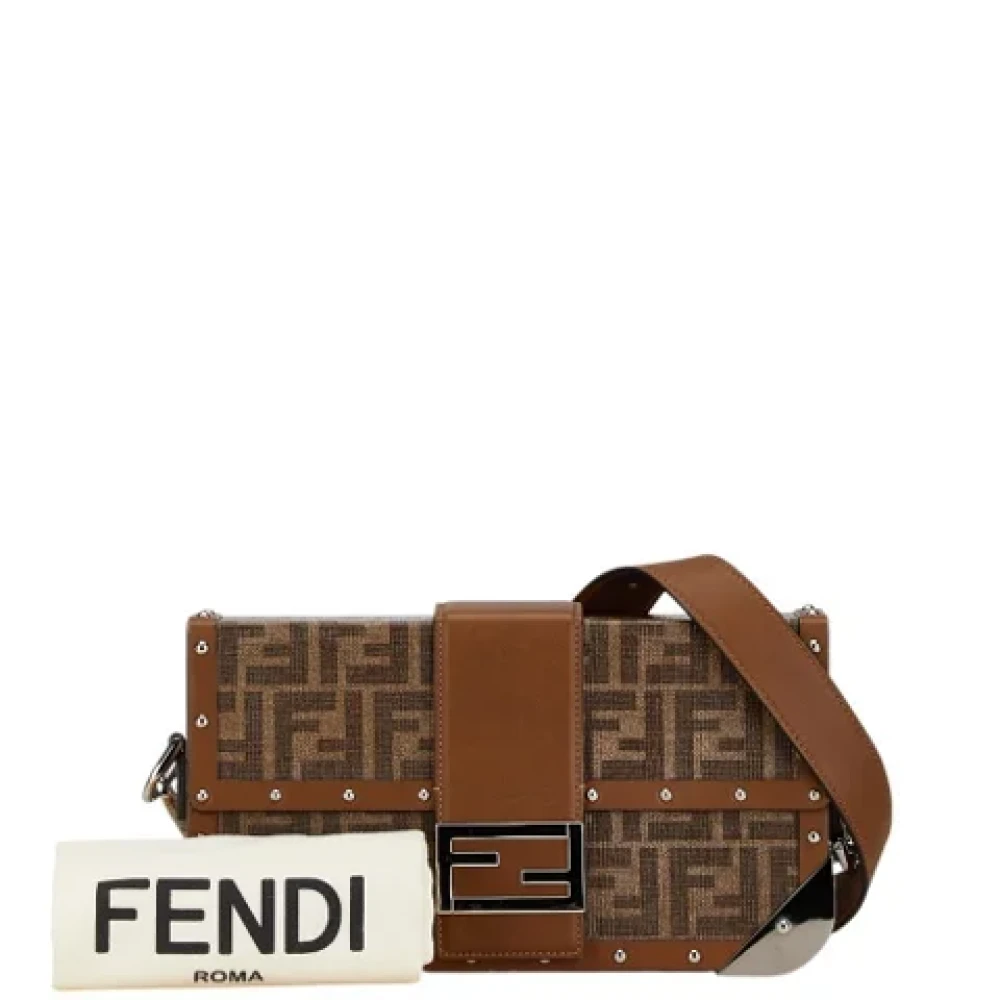 Fendi Vintage Pre-owned Leather fendi-bags Brown Dames