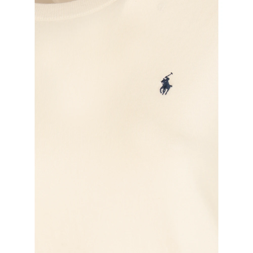 Ralph Lauren Ivory Katoenen Trui Beige Dames