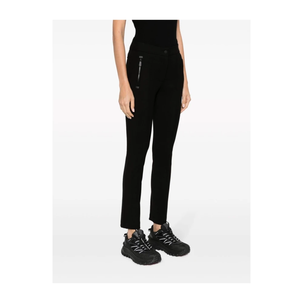 Moncler Zwarte Broek Aw24 Black Dames