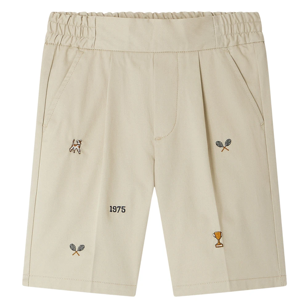 Bonpoint Boys Beige Christian Shorts For - Shorts - 10 Y - Kids