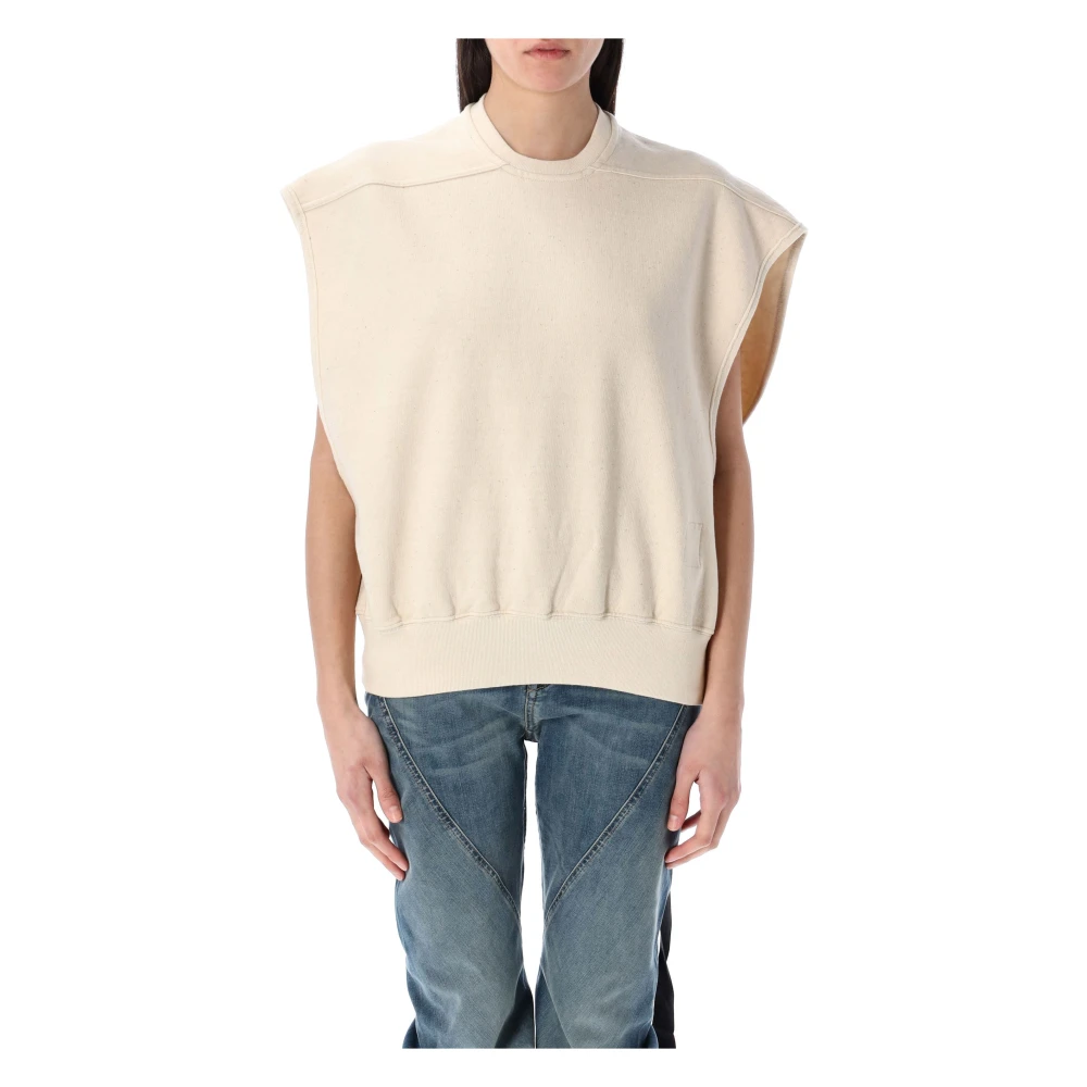 Rick Owens Oversized Gebreide Kleding Natuurlijk Ss25 Beige Dames
