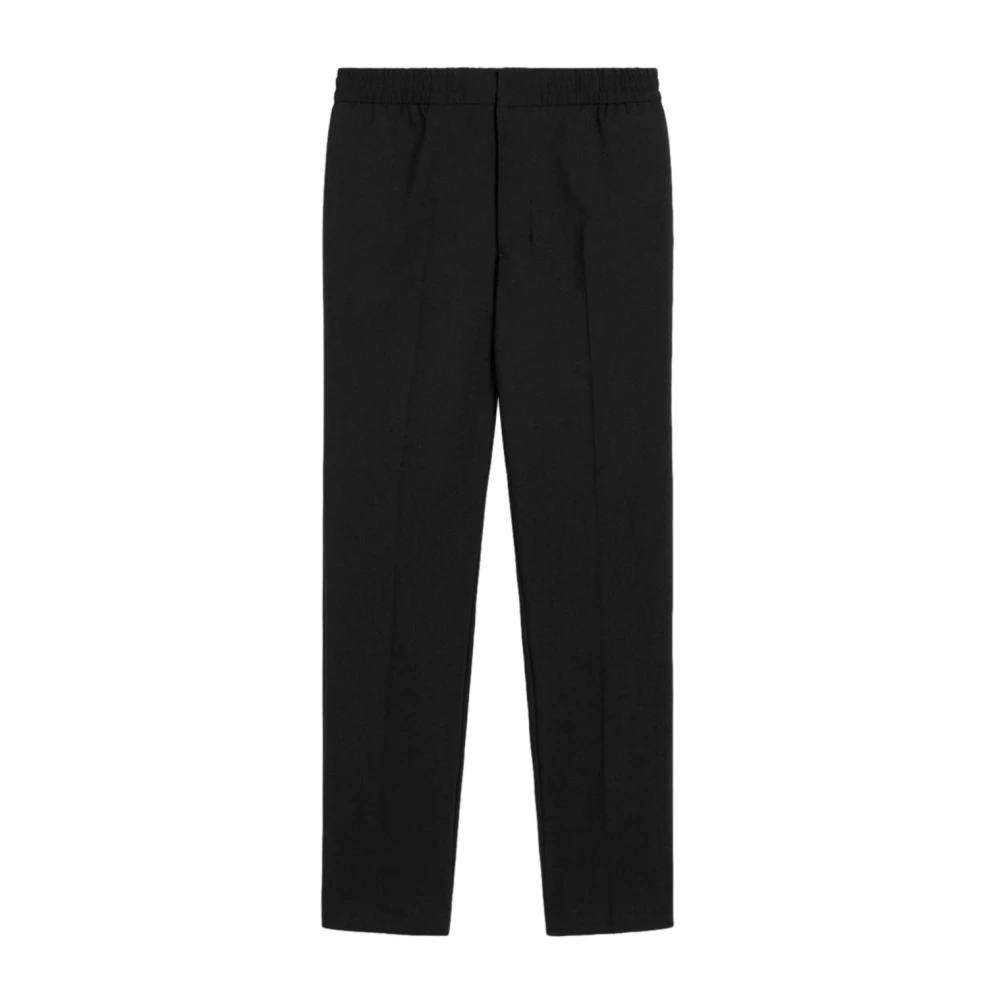 Ami Paris Zwarte elastische taille broek Black Heren