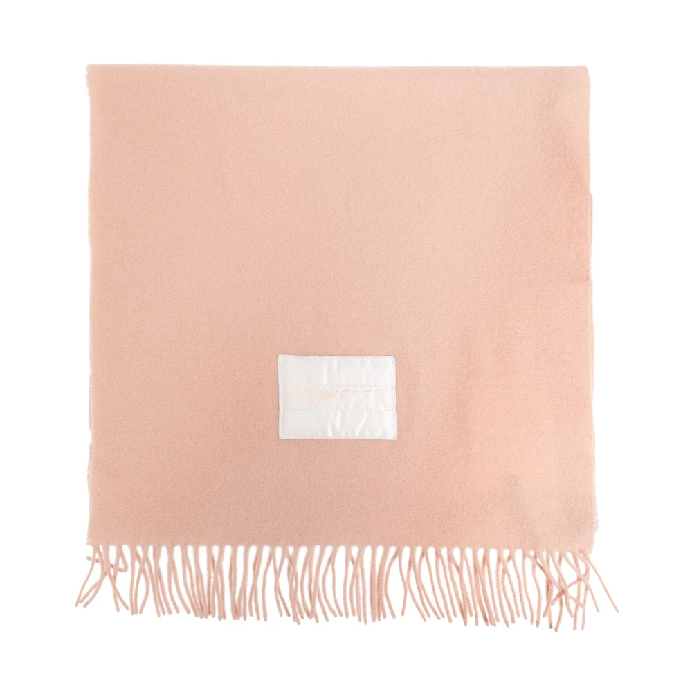 Moncler Sjaal met franjes Pink Dames
