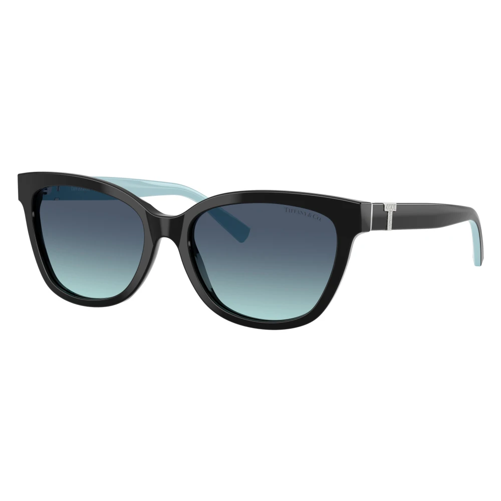 Tiffany & Co 4237B - 55 80019S - Sunglasses - Black Blue Tiffany/Light Blue - Image 4