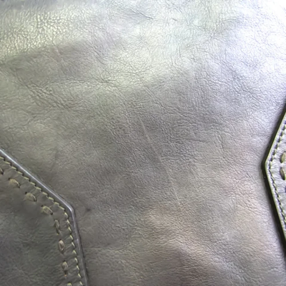 Yves Saint Laurent Vintage Pre-owned Leather clutches Brown Dames