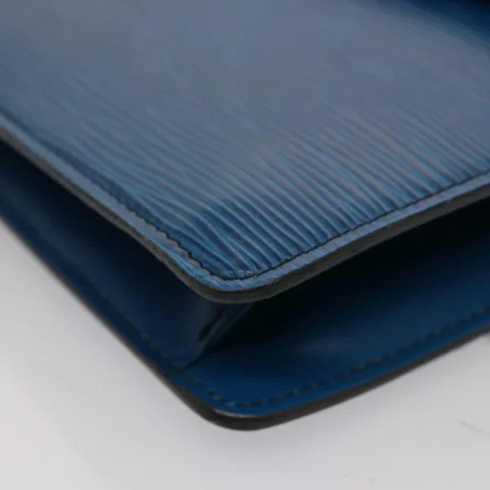 Louis Vuitton Vintage Pre-owned Leather clutches Blue Dames