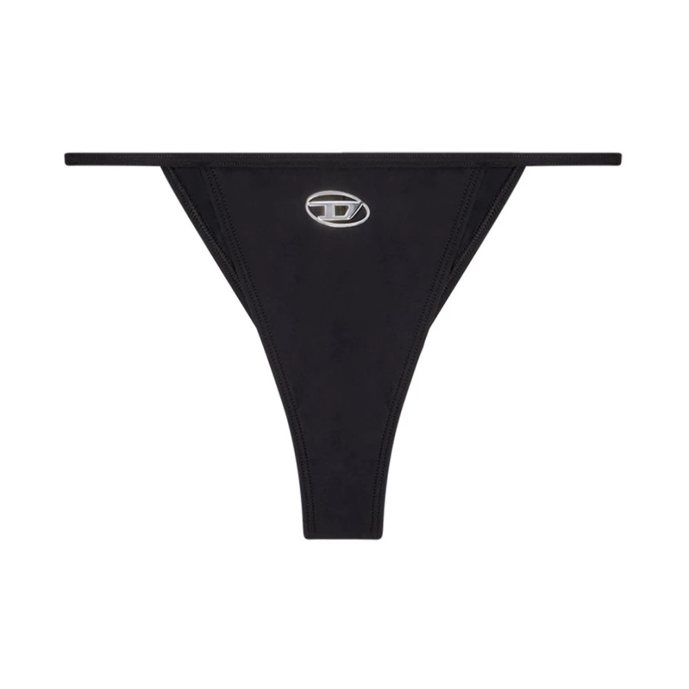 Diesel Zwart zee kleding met ovaal D-logo Black Dames