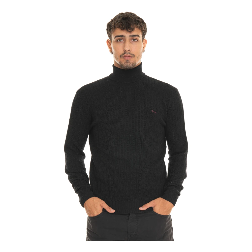 Harmont & Blaine Stijlvolle Gebreide Trui voor Mannen Black Heren