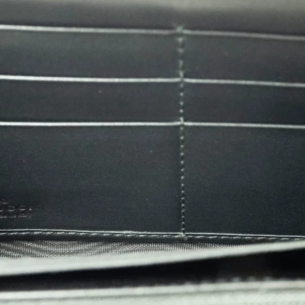 Gucci Vintage Pre-owned Leather wallets Black Dames