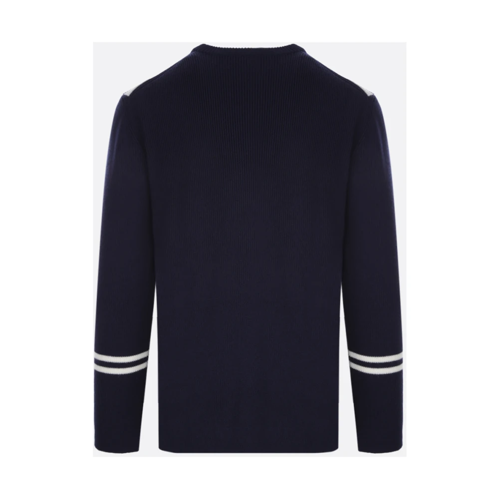 Valentino Garavani Marineblauwe Maison Valentino Trui Blue Heren