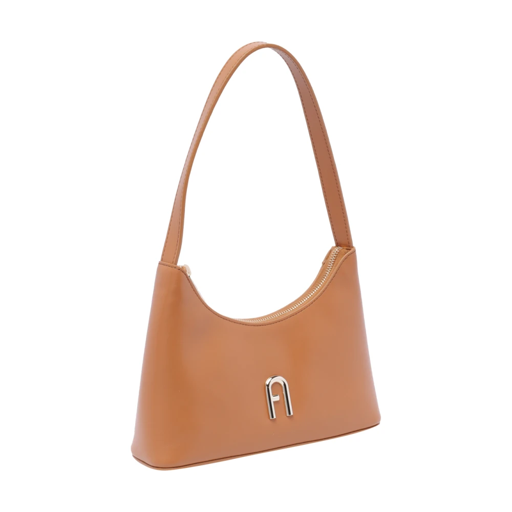 Furla Bruine Schoudertas Brown Dames