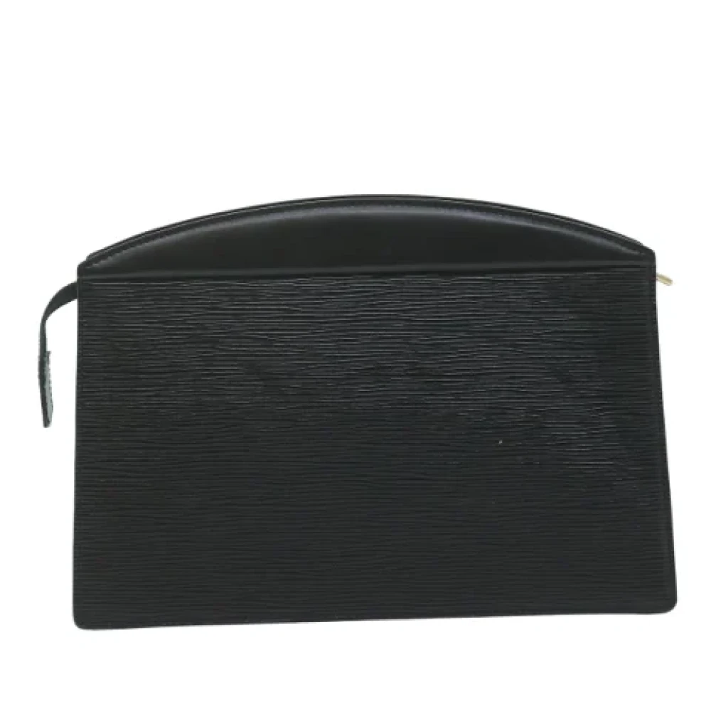 Louis Vuitton Vintage Pre-owned Leather clutches Black Dames