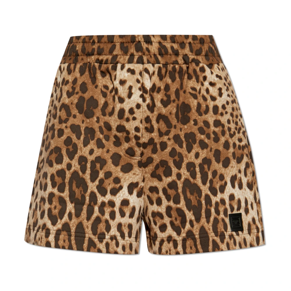Dolce & Gabbana Dierenprint shorts Beige Dames