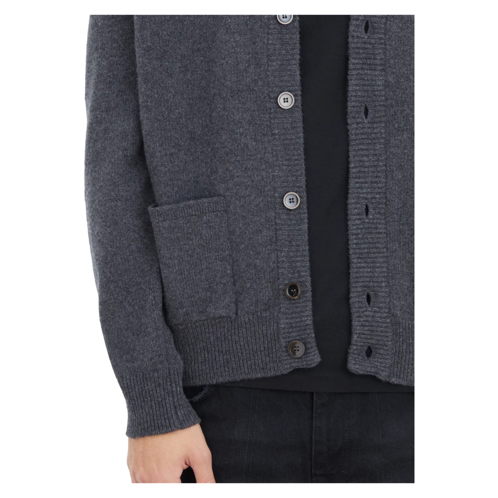 Seven Gauge Lana Cardigan in Stijlvol Ontwerp Gray Heren