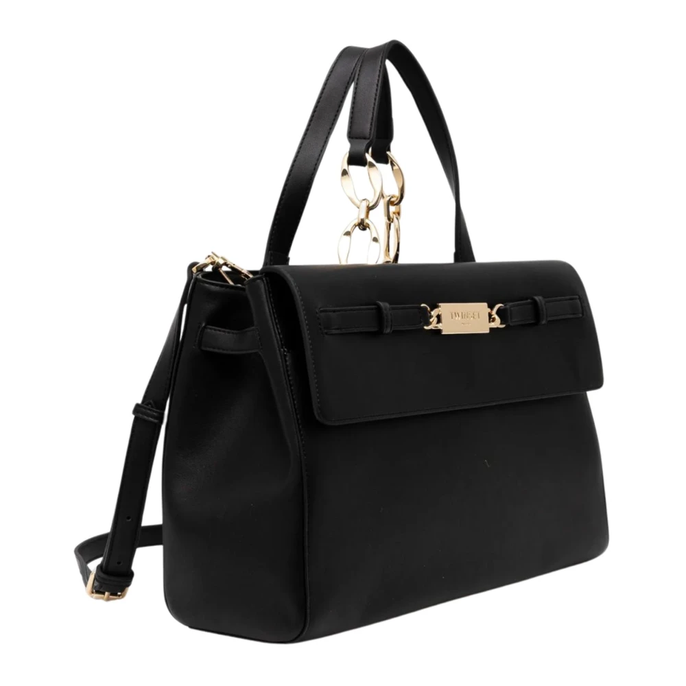 Twinset Zwarte handtas met magnetische sluiting Black Dames