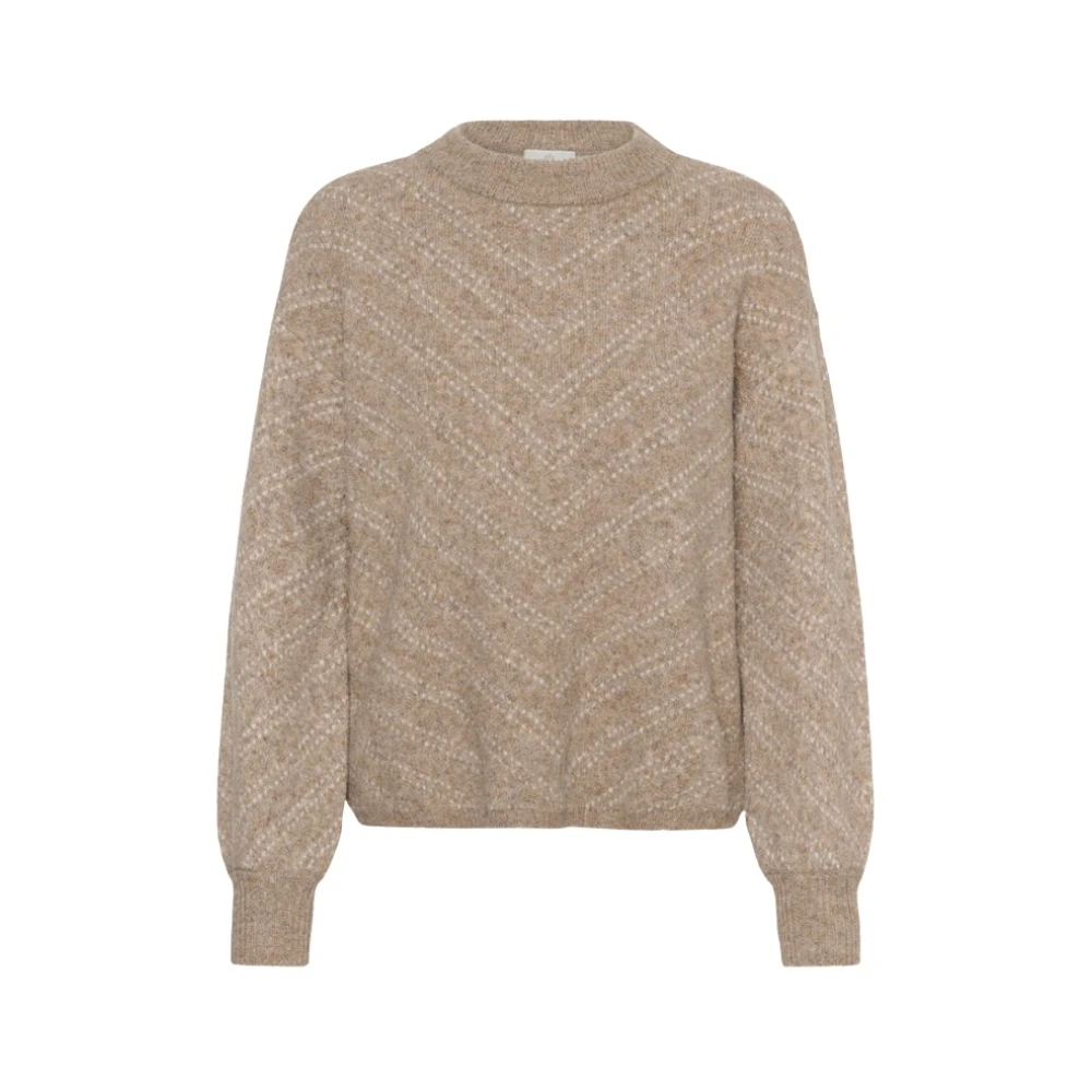 VAN GRAAF Kaffe Damen Taupe Strickpullover Kahillery Mehrfarbig, Extra Klein - Bild 3