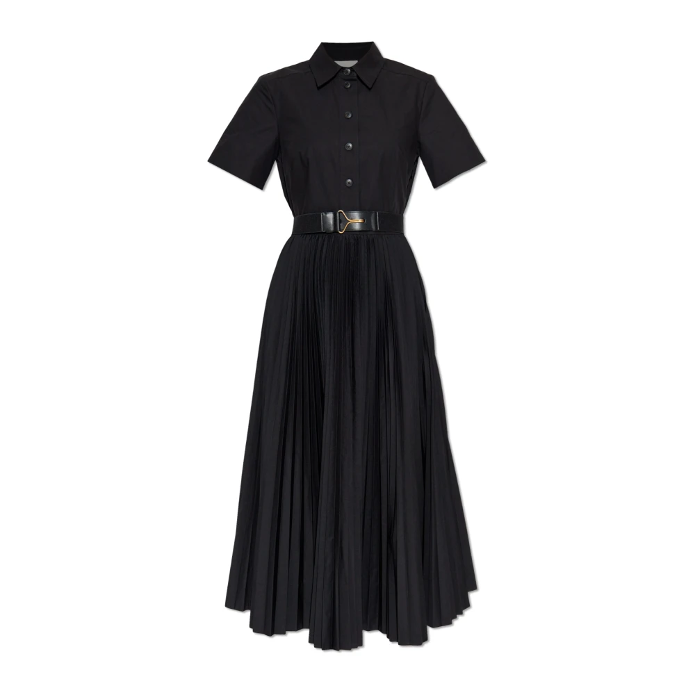 TORY BURCH Jurk met geplooide onderkant Black Dames