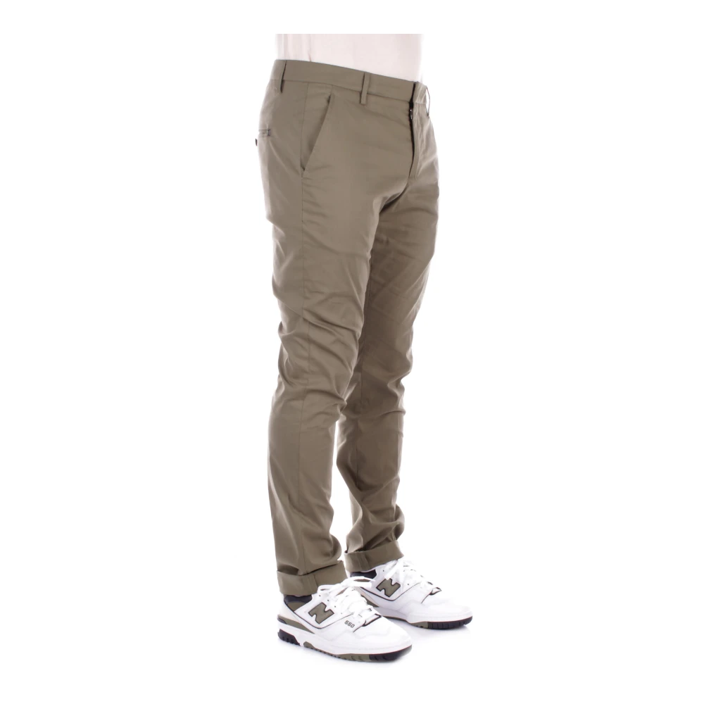 Dondup Groene Broek Logo Rits Green Heren