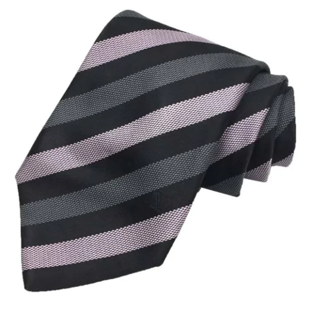 Louis Vuitton Vintage Pre-owned Silk home-office Black Heren