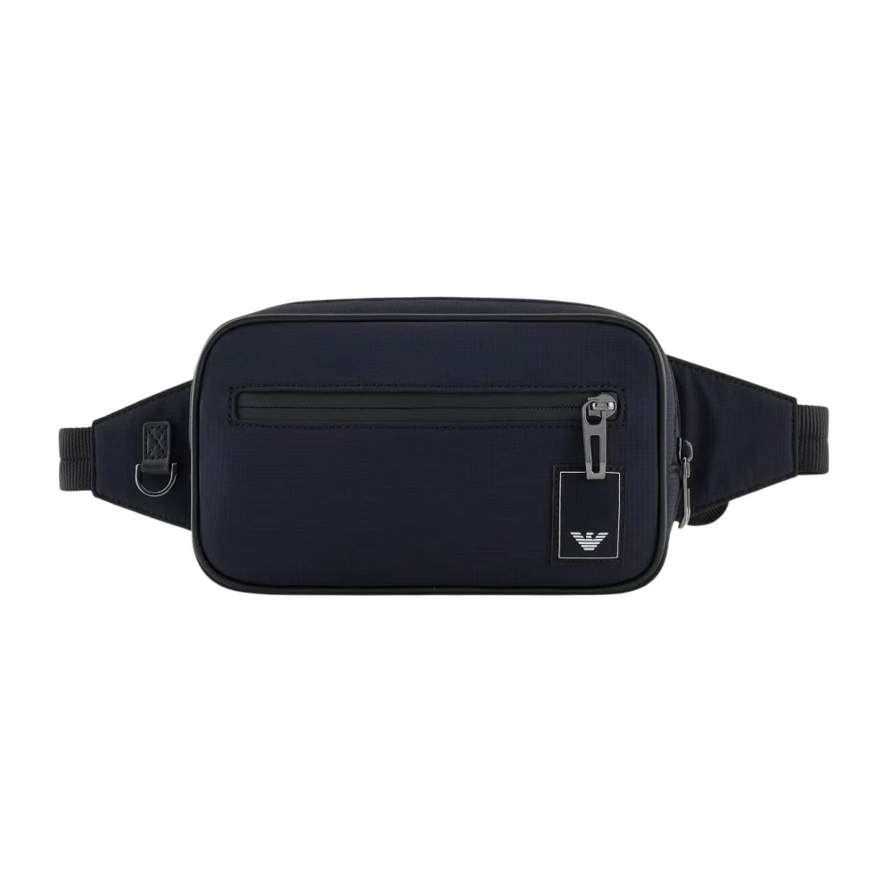 Emporio Armani Navy Blauwe Crossbody Tas Blue Heren