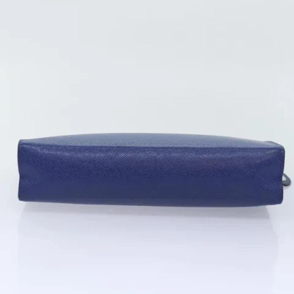Louis Vuitton Vintage Pre-owned Leather clutches Blue Dames