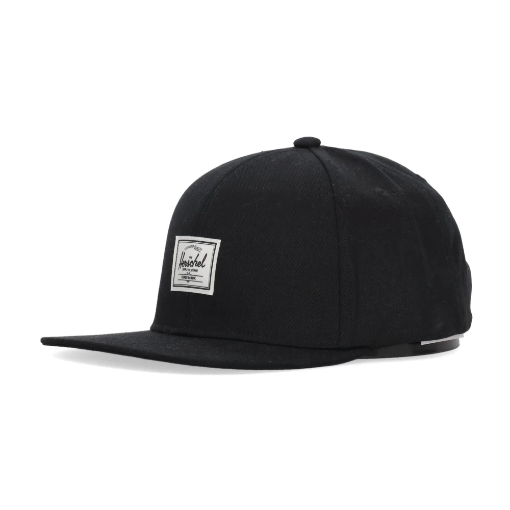 Herschel Platte klep pet zwart Black Heren