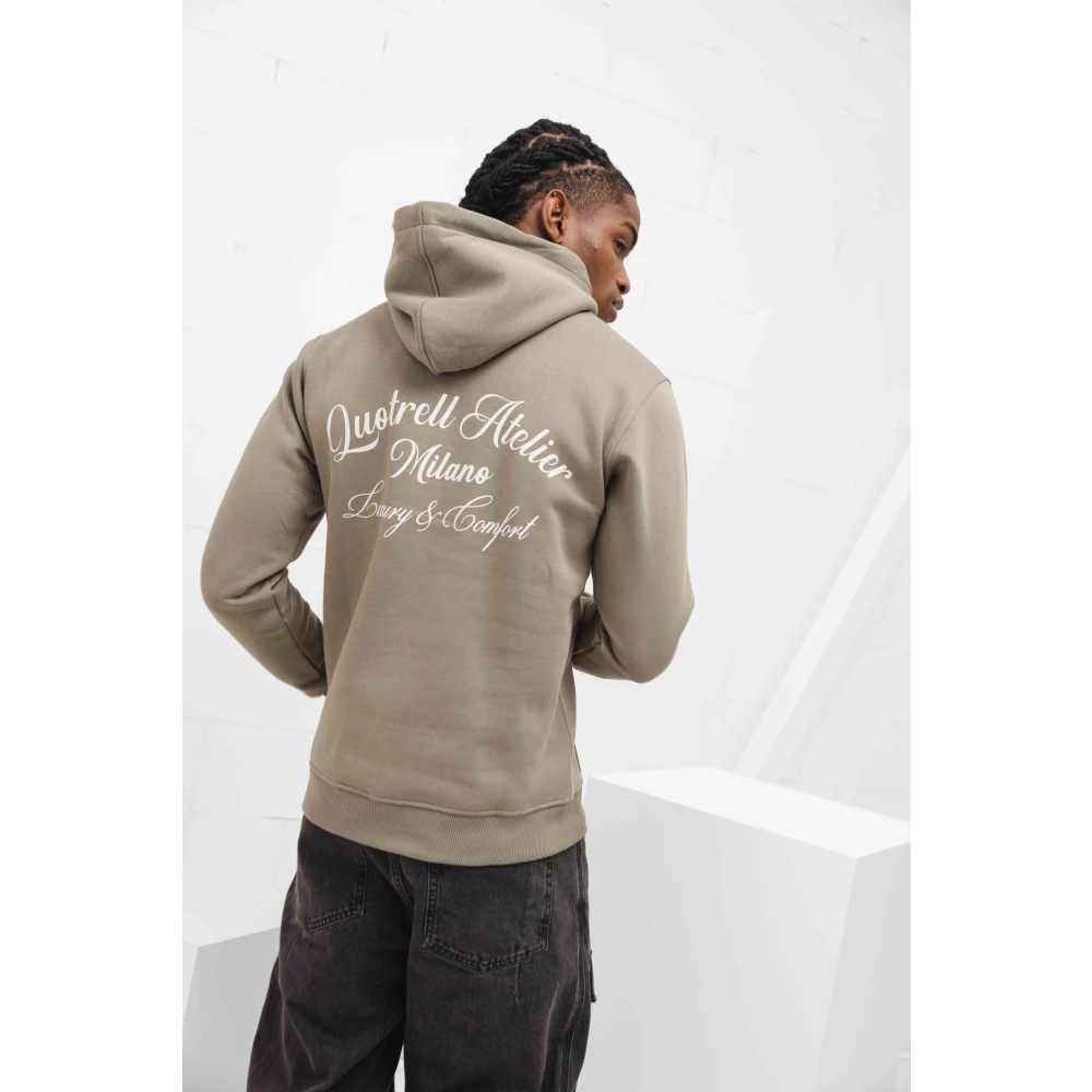 Quotrell Milano Hoodie Heren Groen Wit Green Heren