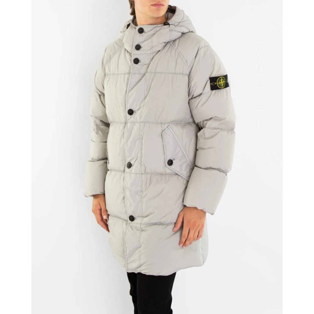 Stone Island Real Down Blouson Jacket Gray Heren