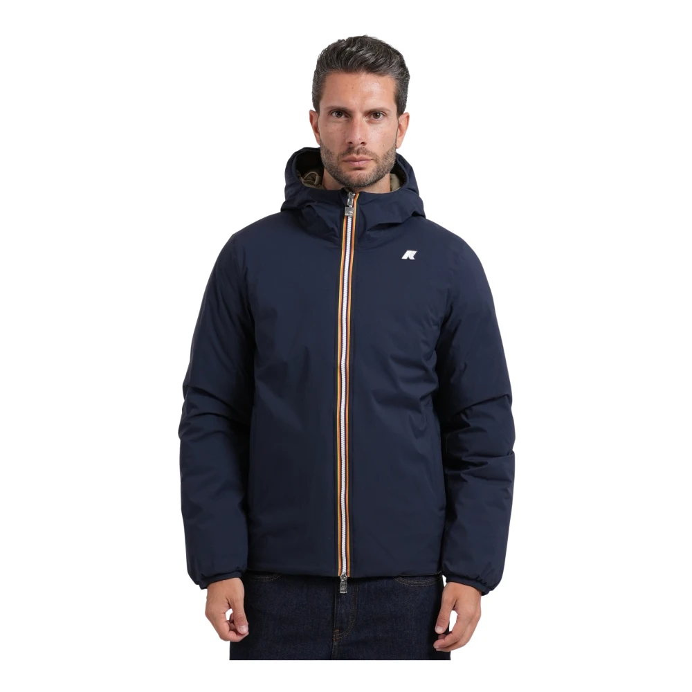 K-Way Uomo Blu Giacche, 2XL, New,