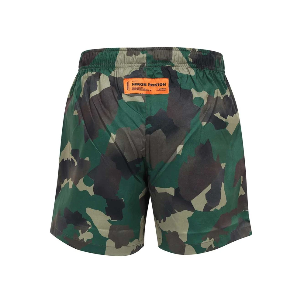 Heron Preston Camouflage Bermuda Shorts Green Heren