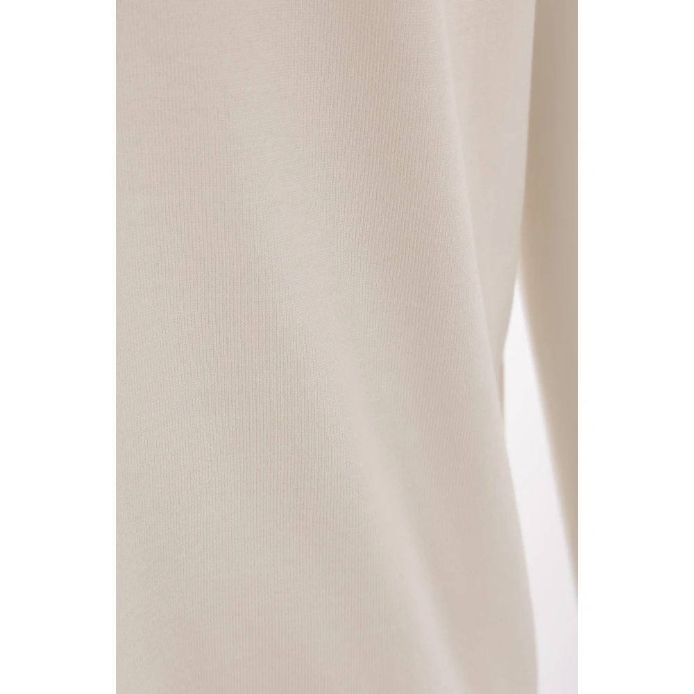 Eleventy Beige Katoenen T-shirt met Grijze Details Beige Heren