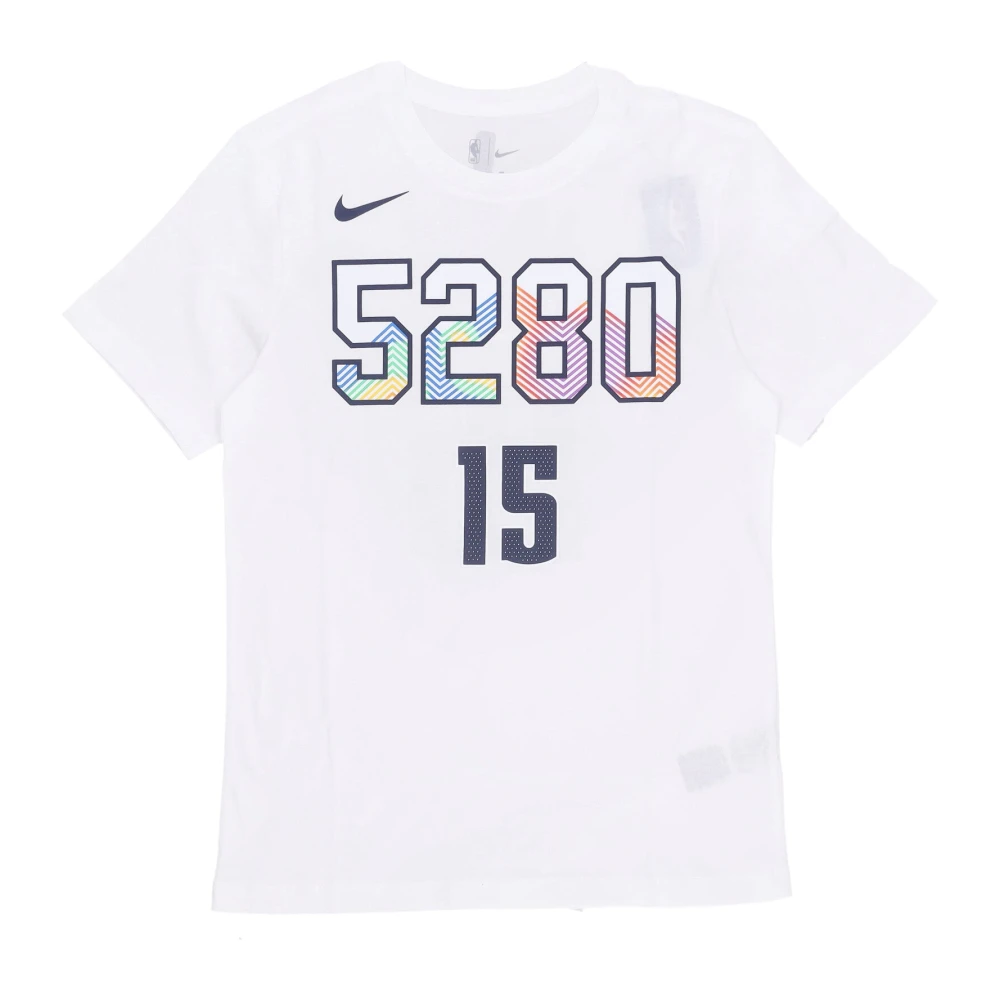 Nike Denver Nuggets City Edition Tee White Heren