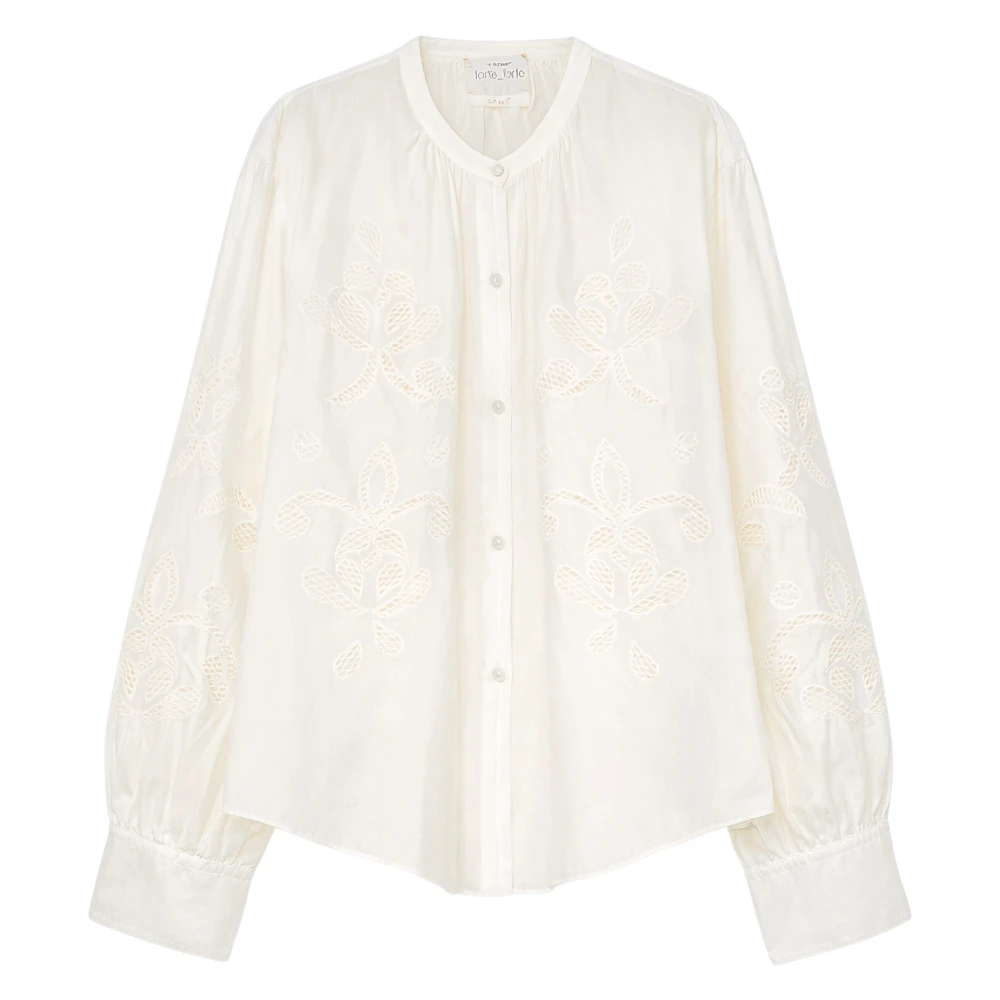 Forte Forte Women's White Shirts, M, Bohemian Voile Lunamaris Shirt