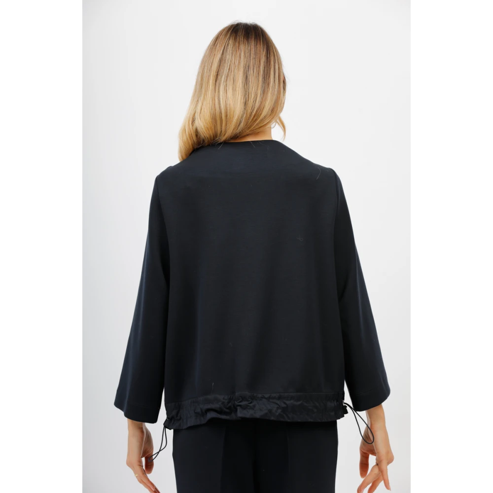 MeiMeiJ Scuba Stof Top Blue Dames