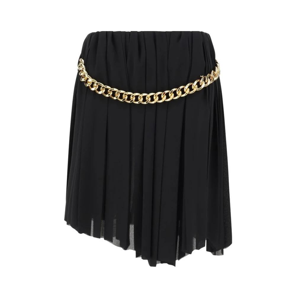 Balenciaga Gouden Ketting Mini Rok Black Dames
