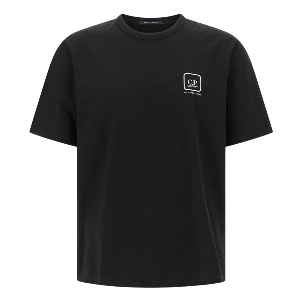 C.p. Company Men's Black T-Shirts, S, The Metropolis Series T-Shirt