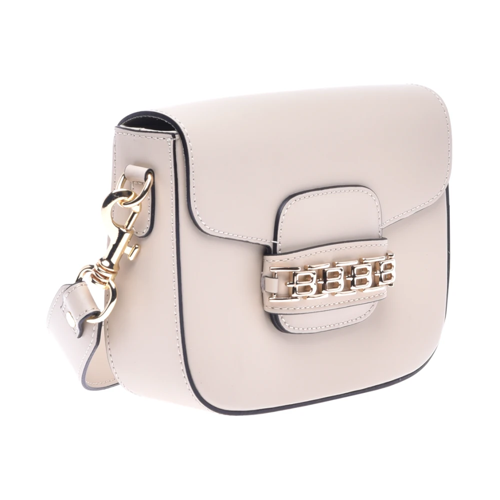 Baldinini Vanilla leather shoulder bag Beige Dames