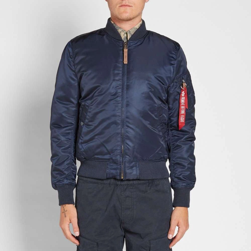 alpha industries Ma-1 VF 59 Vluchtjas Rep. Blauw Blue Heren