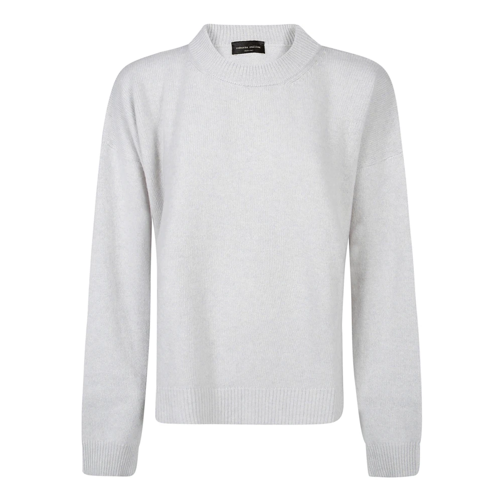 Roberto Collina Trendy Sweater Selection White Dames