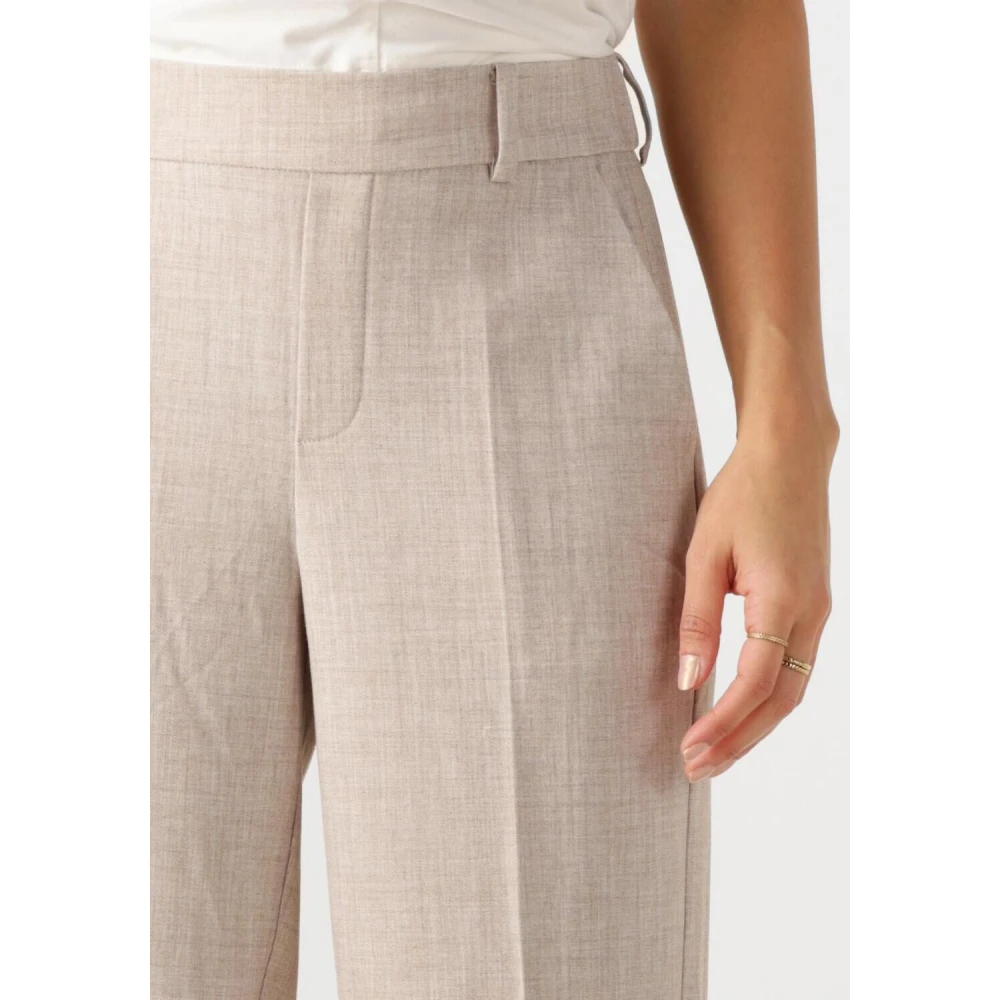 MOS MOSH Elegante Flair Pant voor vrouwen Beige Dames