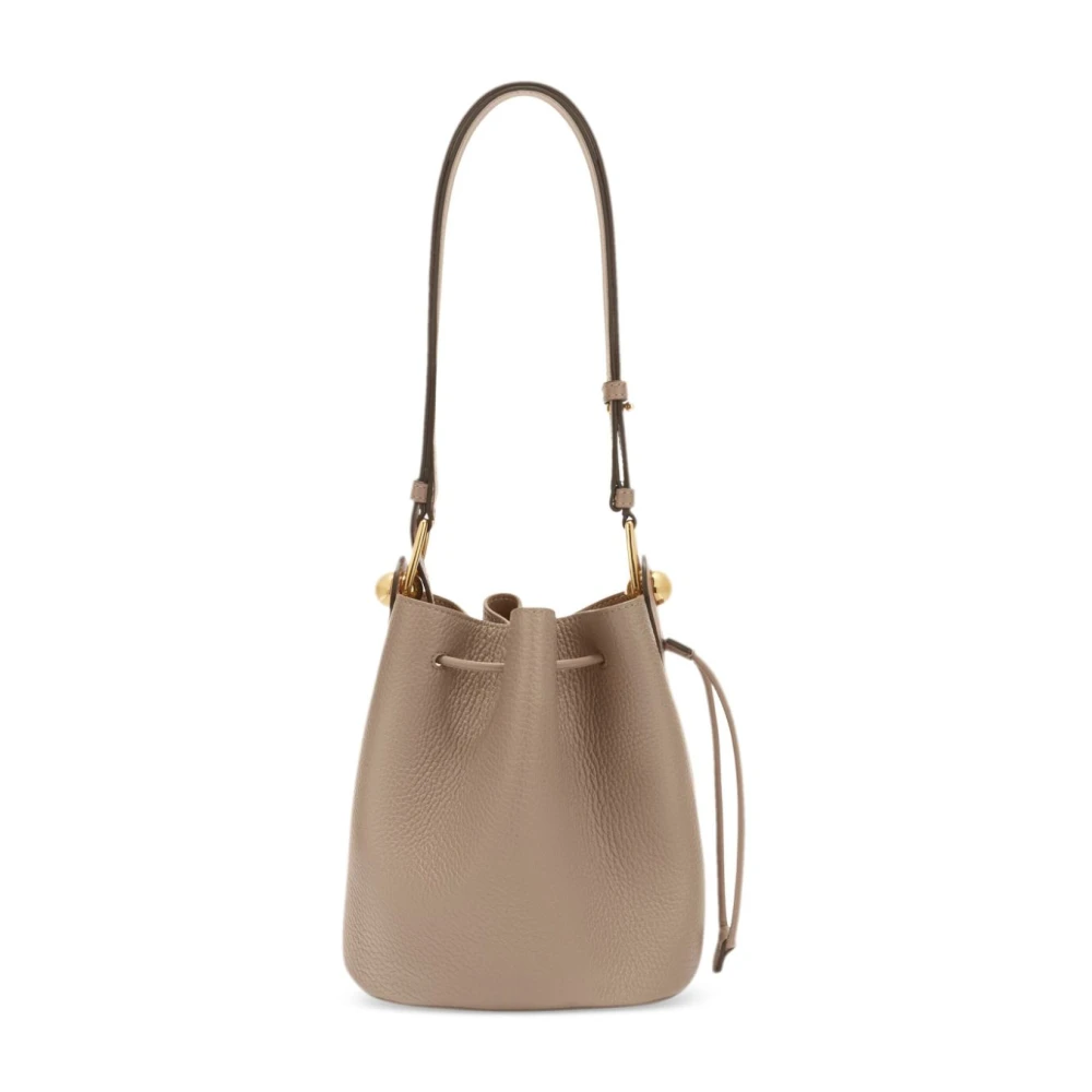 Furla Stijlvolle Trekkoord Schoudertas Gray Dames