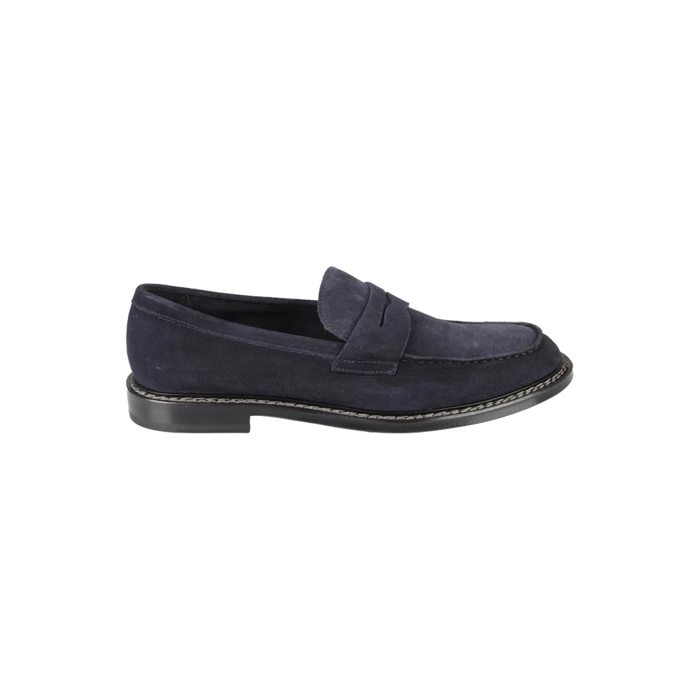 Doucal's Klassiska Penny Loafers Blue, Herr