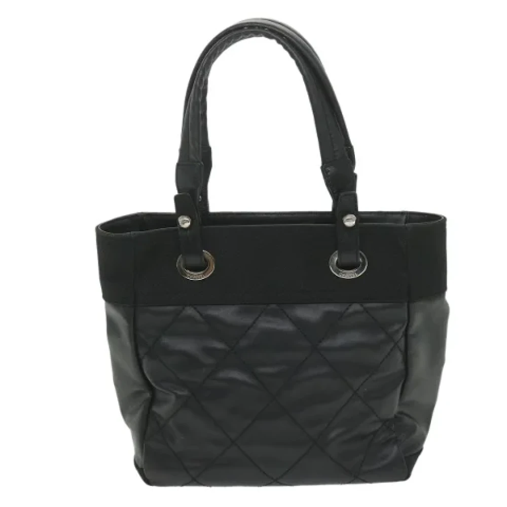 Chanel Vintage Pre-owned Canvas totes Black Dames
